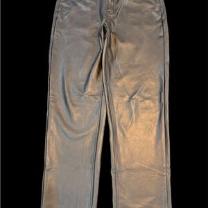 American Eagle faux leather black Pants